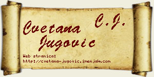 Cvetana Jugović vizit kartica